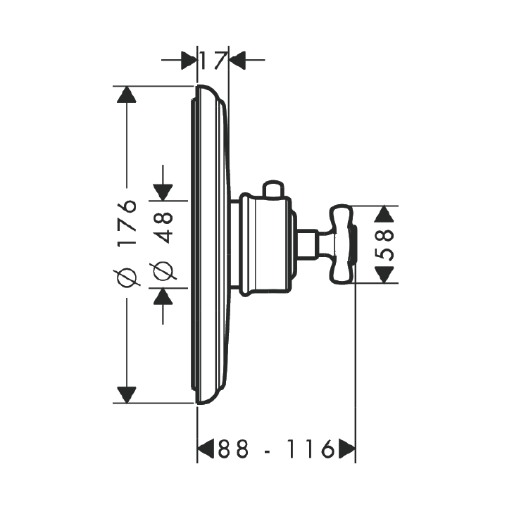 Axor 16810990 термостатический смеситель Gold