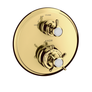 Axor Montreux Смеситель термостатический для душа Gold, Polished Gold