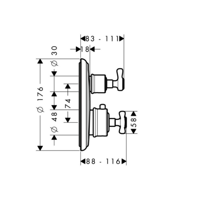 Axor 16800990 термостатический смеситель Gold
