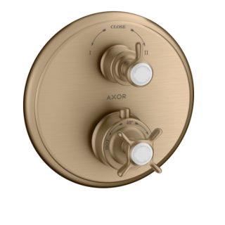 Axor Montreux Смеситель термостатический для душа на 2 потребителя Brushed bronze