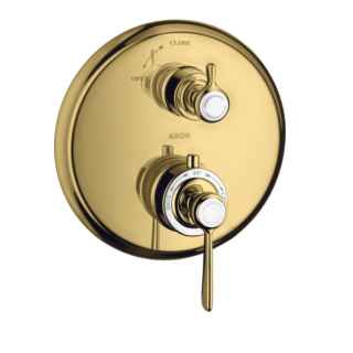Axor Montreux Смеситель термостатический для душа Gold, Polished Gold