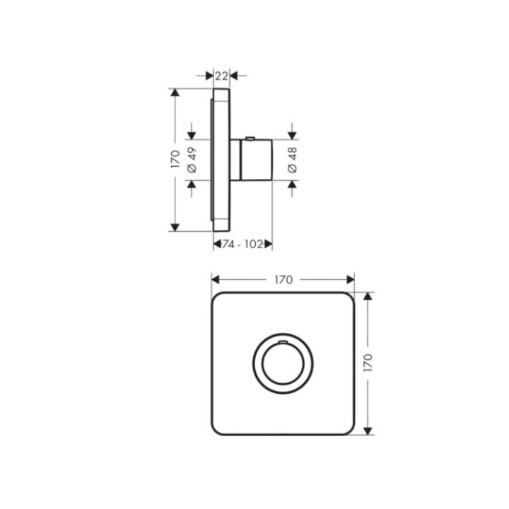 Axor 36711990: термостатический смеситель Gold