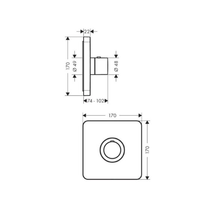 Axor 36711820 смеситель скрытый монтаж Brushed Nickel