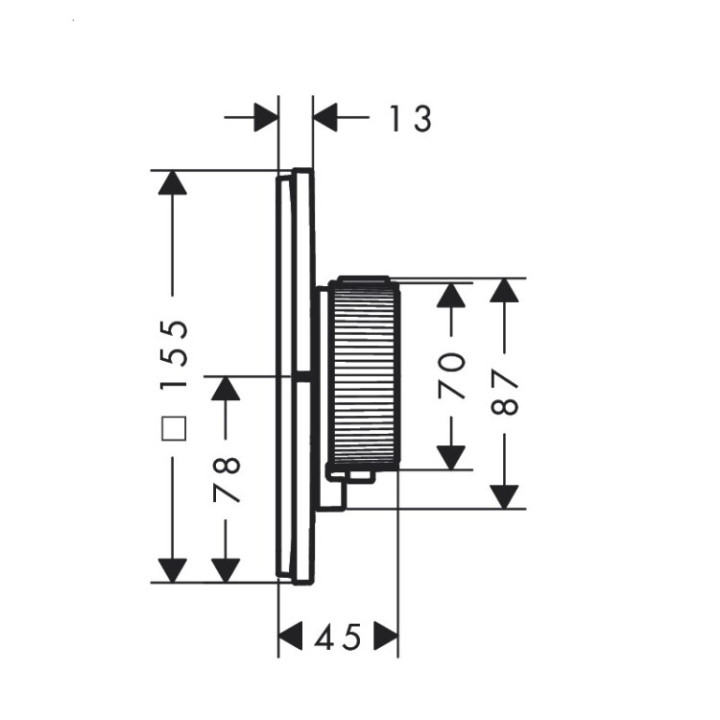Axor 36774800 смеситель термостатический скрытый