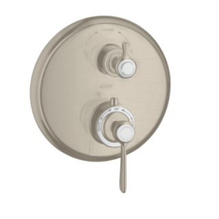 Axor Montreux Смеситель термостатический для душа на 2 потребителя Brushed Nickel