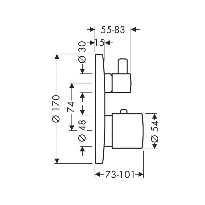 Axor 38700990 термостатический смеситель Gold