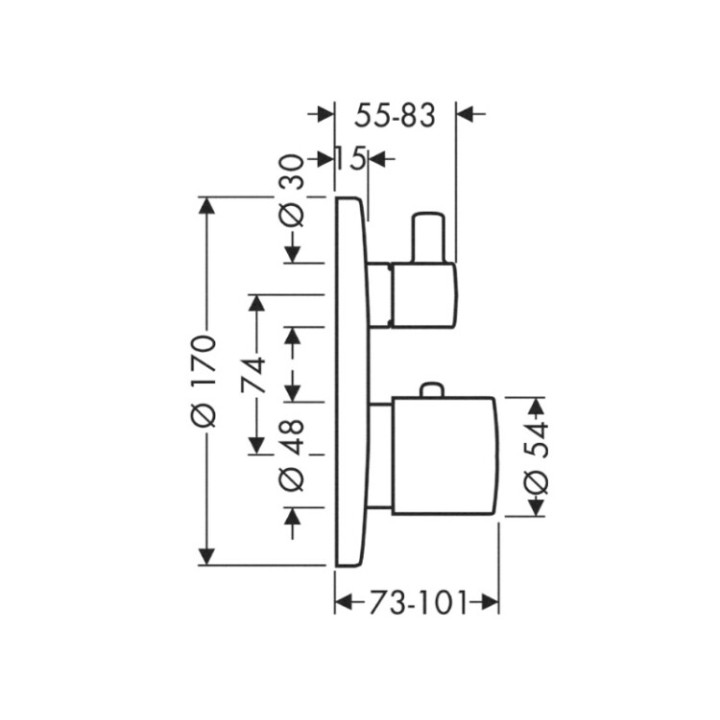 Axor 38720990 термостатический смеситель Gold