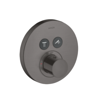 AXOR Showersolutions Смеситель термостатический для душа на 2 потребителя Brushed Black Chrome