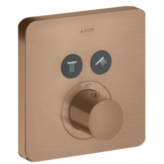 AXOR Showersolutions Смеситель термостатический для душа на 2 потребителя золото красное брашированное/шлифованное