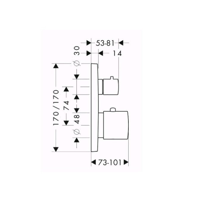 Axor 34705950 термостатический смеситель Copper Brushed