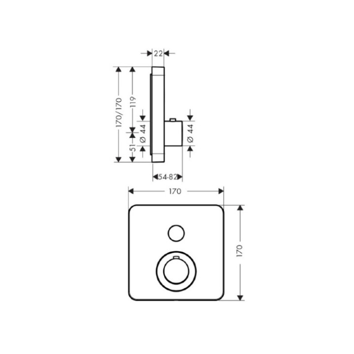 Axor 36705990 термостатический смеситель Gold
