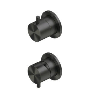 Quadro design Source Смеситель для душа на 2 потребителя Black gold