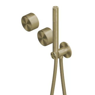 Quadro design Stereo Смеситель для душа на 2 потребителя Light Gold