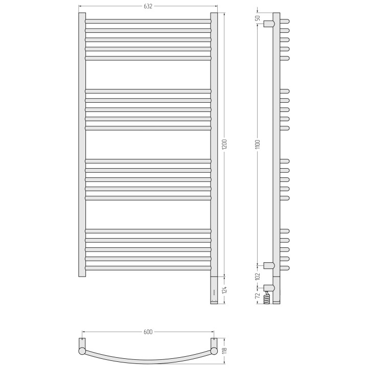 Полотенцесушитель Сунержа Богема 3.1, 00-6003-1260