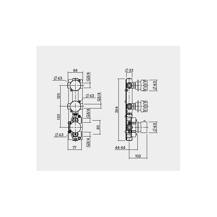 Quadro design 15 49.0 AS термостатический смеситель