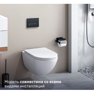 Charus Estella Tornado Унитаз подвесной 36x52.5 см белый глянцевый