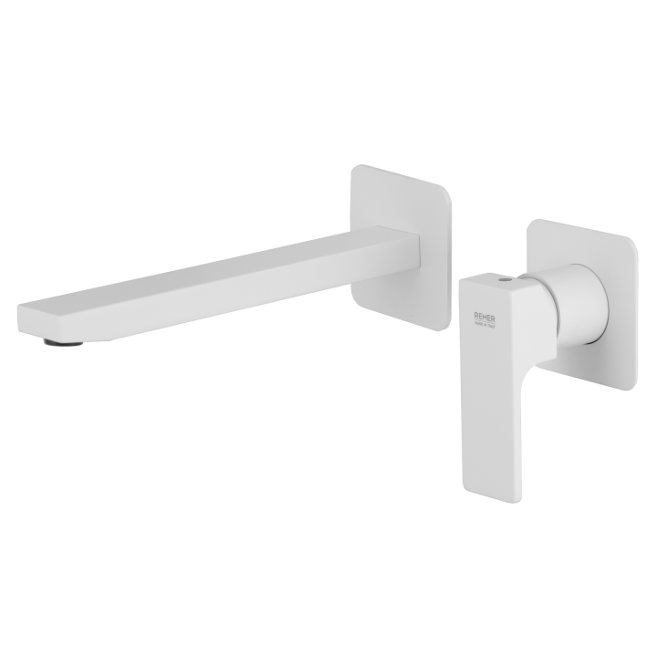 Смеситель Remer AU15PLBO скрытый, белый матовый 23 см