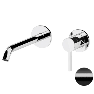 Remer Rubinetterie Metrica Смеситель для раковины черный брашированный хром