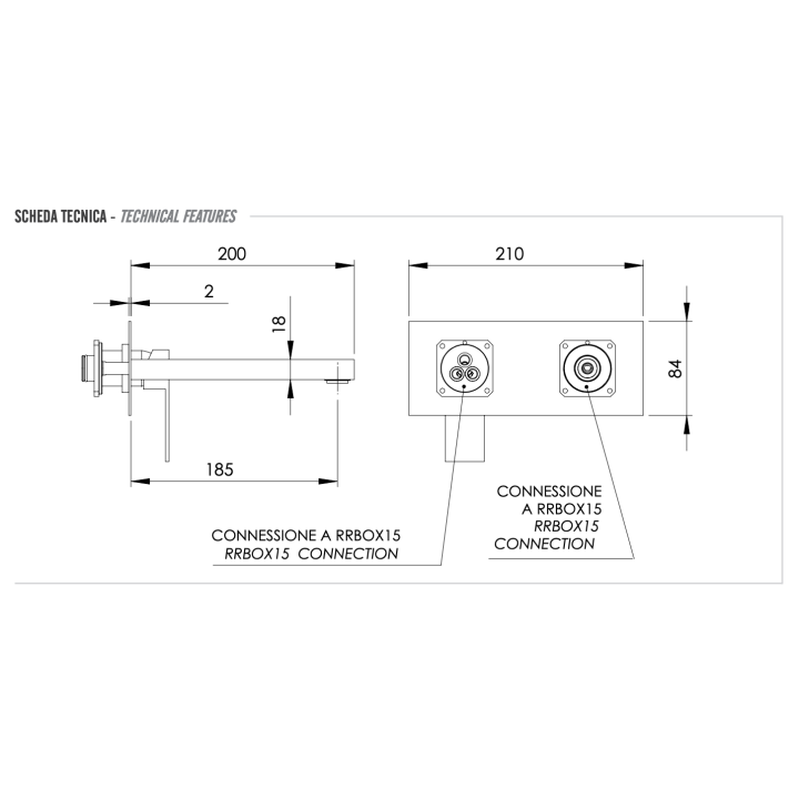 Remer QD15KB смеситель скрытый монтаж латунь