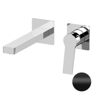 Remer Rubinetterie Slash & Dot Смеситель для раковины черный матовый