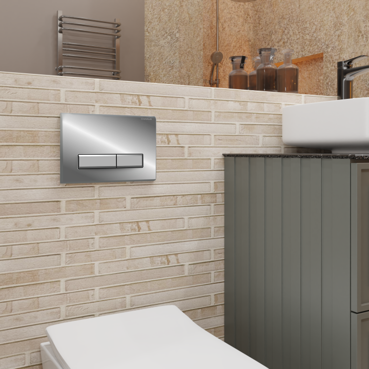 Клавиша смыва Charus Raiden хром – идеальный выбор, FP.321.21.01