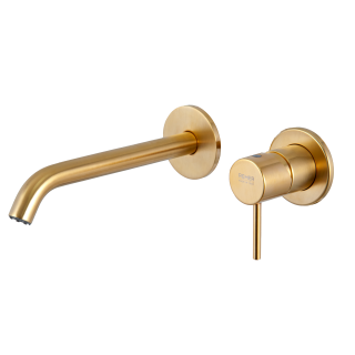 Remer Rubinetterie X Style Смеситель для раковины 16 см золото брашированное