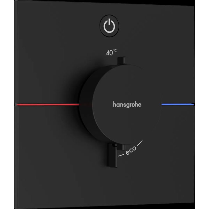 Hansgrohe 15571670 термостат для душа, черный матовый
