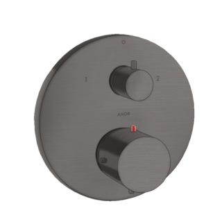 Axor Starck Смеситель термостатический для душа на 2 потребителя Brushed Black Chrome