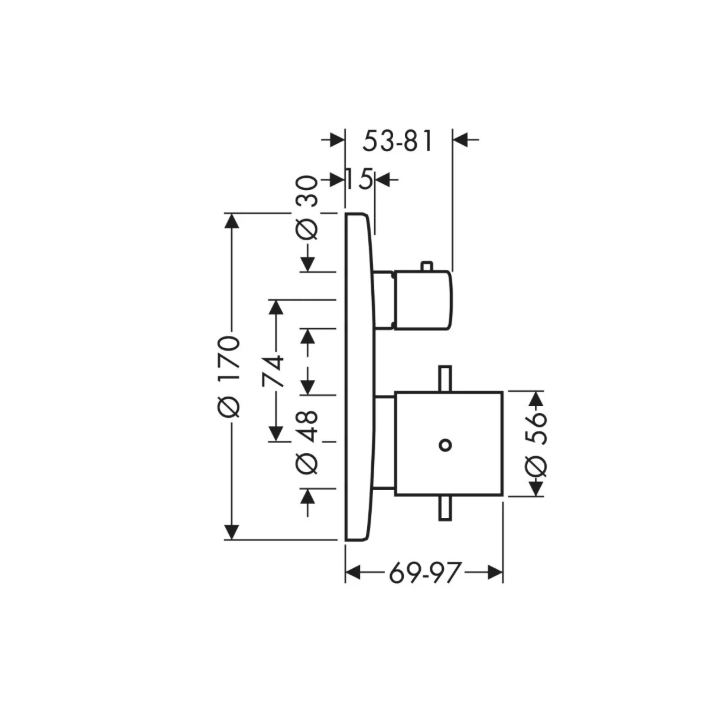 Axor 10720000 термостатический смеситель