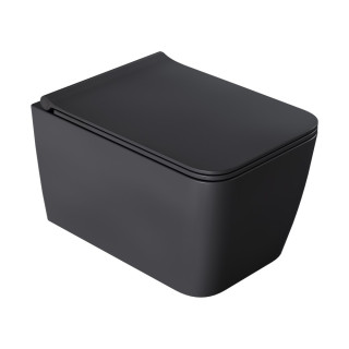 Boheme Zen Унитаз подвесной 37x51.8 см Antracite