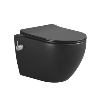 Унитаз-биде Boheme 961-SET-2-B Black подвесной