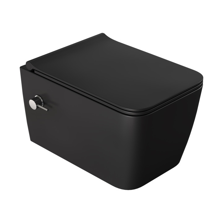 Boheme 967-SET-2-B — унитаз-биде Black подвесной