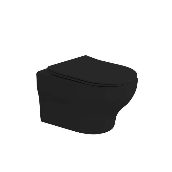 Boheme 978-SET-B подвесной унитаз Black 36x53 см
