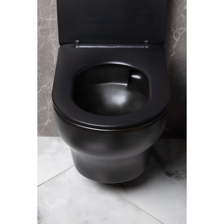 Boheme 978-SET-B подвесной унитаз Black 36x53 см