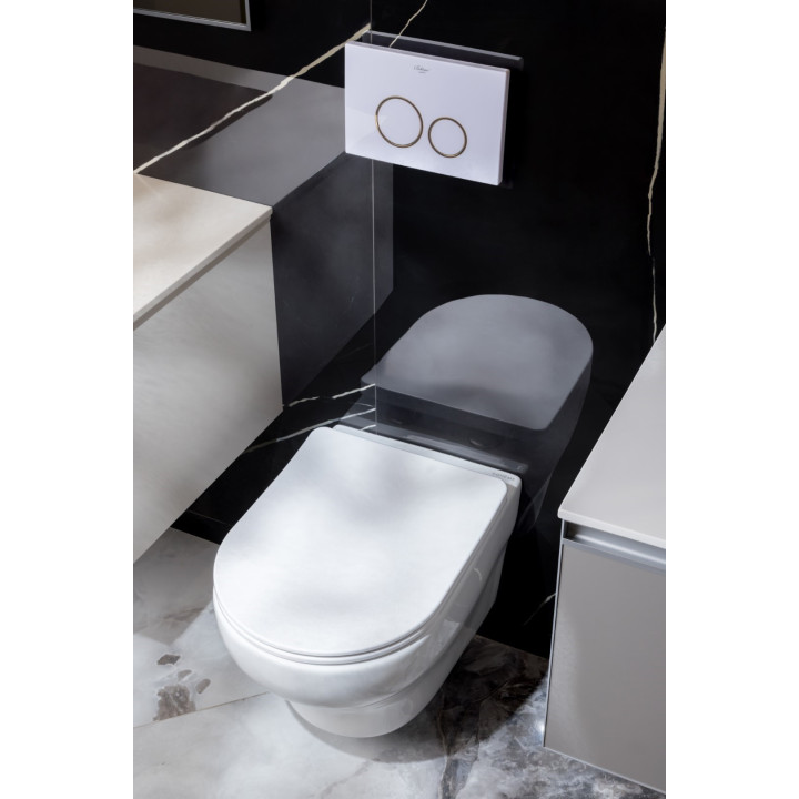 Boheme 978-SET-W унитаз подвесной Fiore 36x53 см