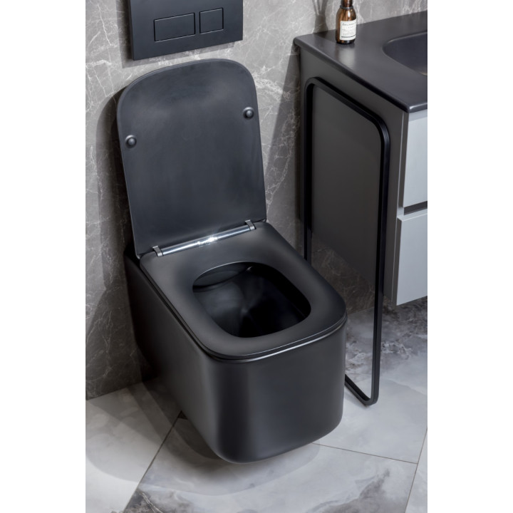 Boheme 970-SET-B унитаз Mane Black подвесной