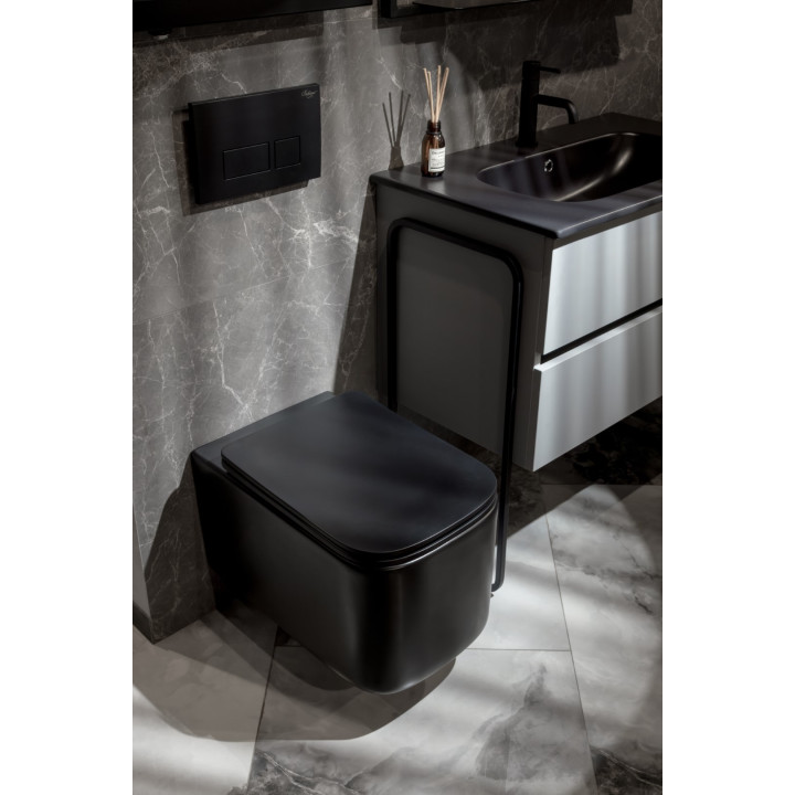 Boheme 970-SET-B унитаз Mane Black подвесной