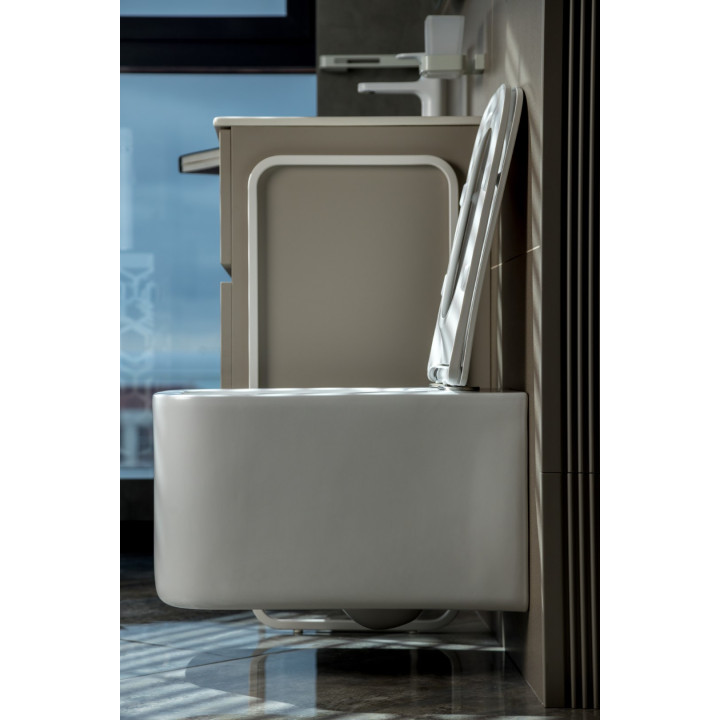 Boheme 970-SET-MW унитаз подвесной, белый, 34x53 см