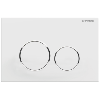 Клавиша смыва Charus Spazio - белая панель для инсталляции, FP.330.12.01