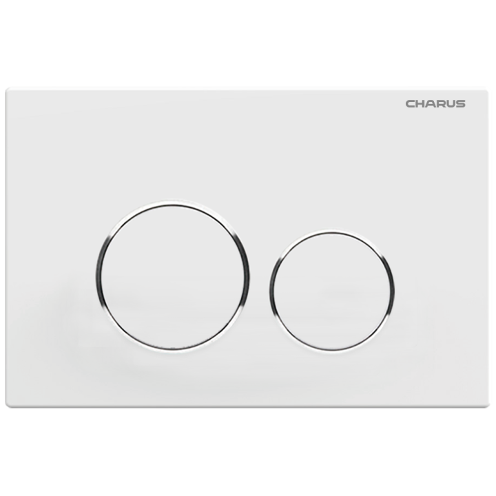 Клавиша смыва Charus Spazio - белая панель для инсталляции, FP.330.12.01