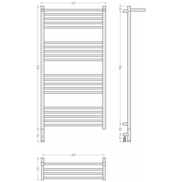 Полотенцесушитель Сунержа Богема 3.1, 31-6006-1260