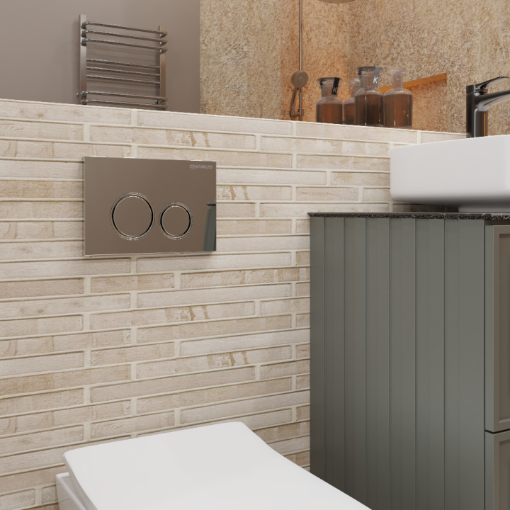 Клавиша смыва Charus Spazio хром - интернет-магазин Трилит, FP.330.21.01