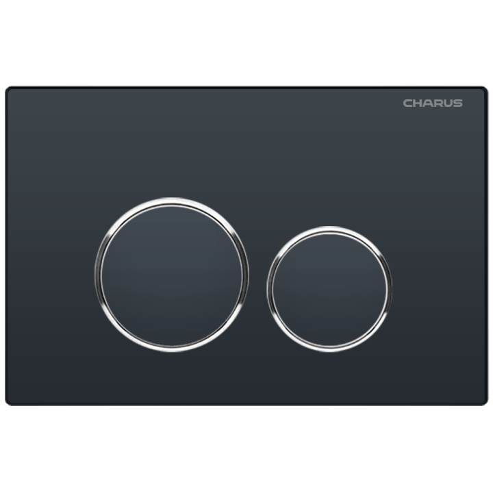 Клавиша смыва Charus Spazio черный матовый, FP.330.DW.01