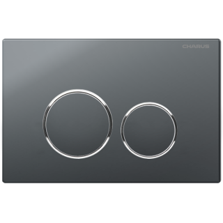 Клавиша смыва Charus Spazio серый – современный дизайн, FP.330.GRP.01