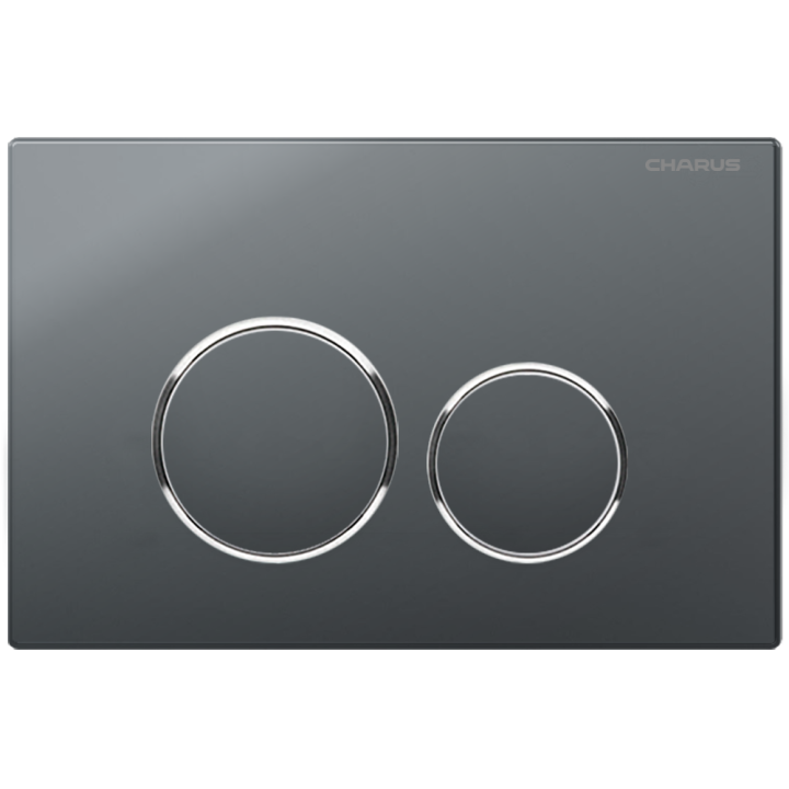 Клавиша смыва Charus Spazio серый – современный дизайн, FP.330.GRP.01