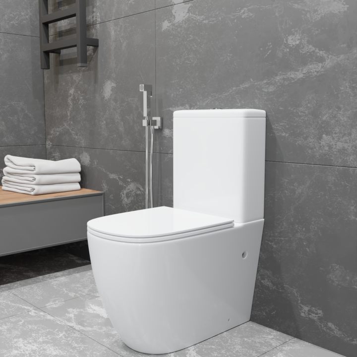 Унитаз напольный Charus Caravan 38x60.5 см белый глянцевый, CT700-131WT