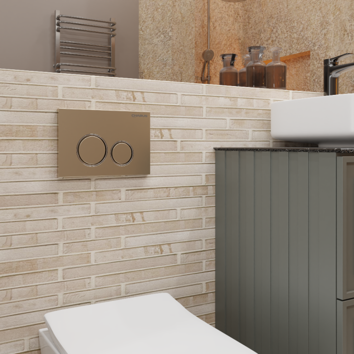 Клавиша смыва Charus Spazio бежевый - современный стиль, FP.330.51.01