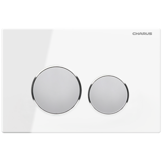 Клавиша смыва Charus Bagliore белая, FP.330.WHITE.10