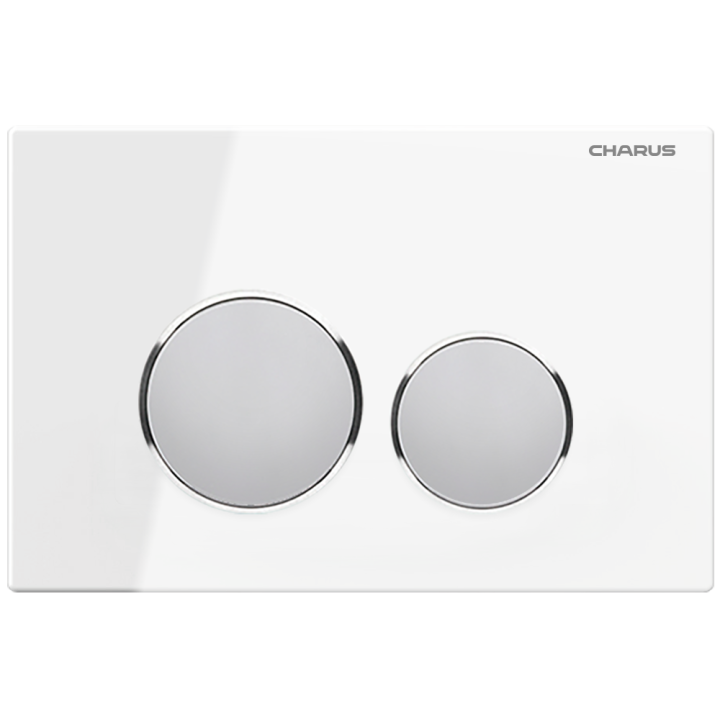 Клавиша смыва Charus Bagliore белая, FP.330.WHITE.10