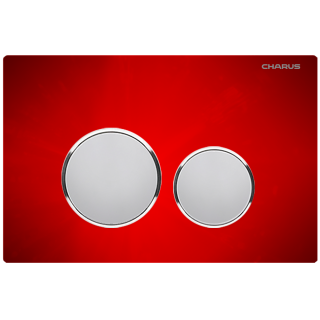 Charus Bagliore Клавиша смыва красное стекло